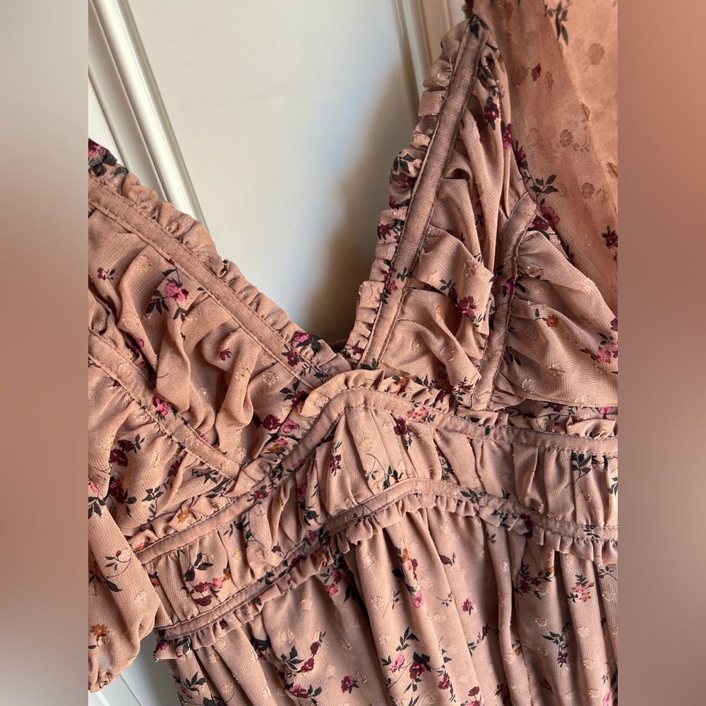 STORIA FLORAL AND EYELET MAXI DRESS - Picture 3 of 10